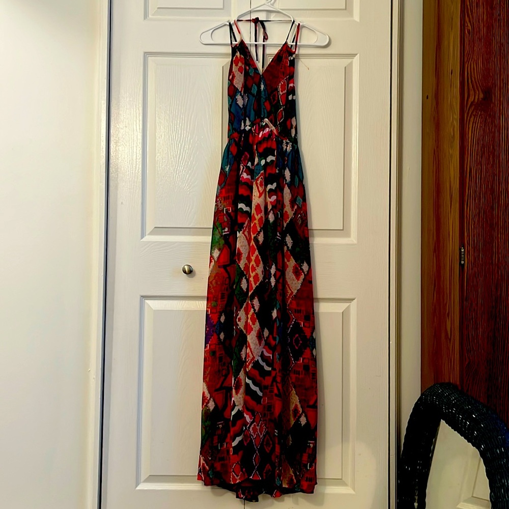 Anthropologie Maeve lace back maxi dress. Size 2